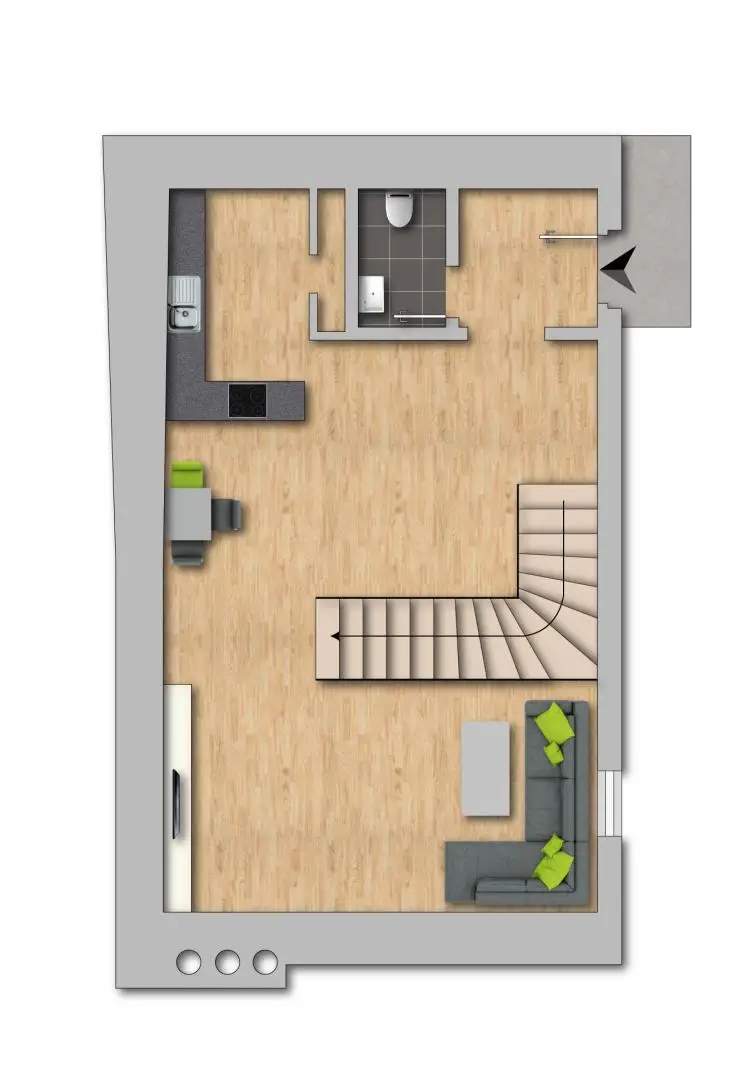 3 ZI-Maisonette-Wohnung im Zentrum von Stein - TOP 9