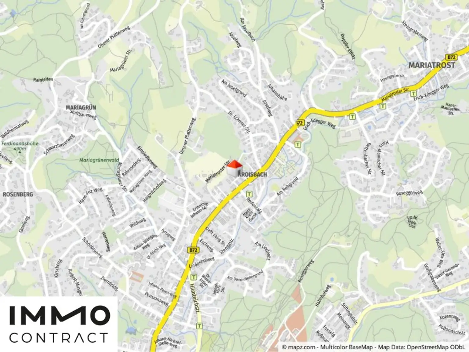 Geolyzer Kartenausschnitt