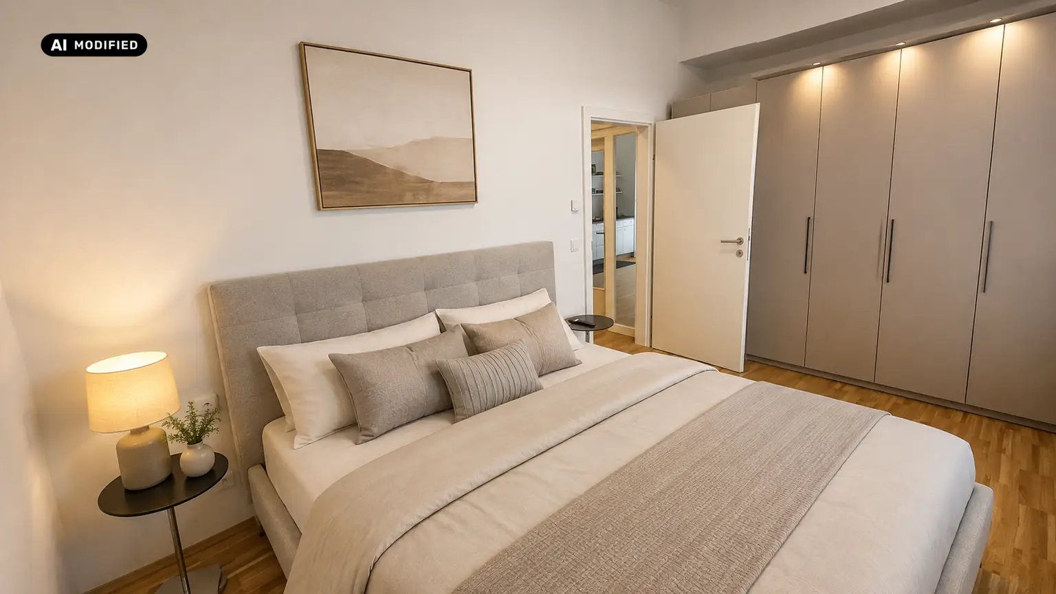 KI-bearbeitet – Schlafzimmer
