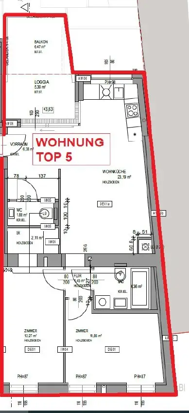 Exklusiver Erstbezug nach Sanierung - 3-Zimmerwohnung mit Freifläche in den ruhigen Innenhof