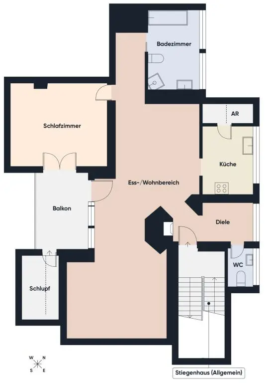 Grundriss ohne Maßstab