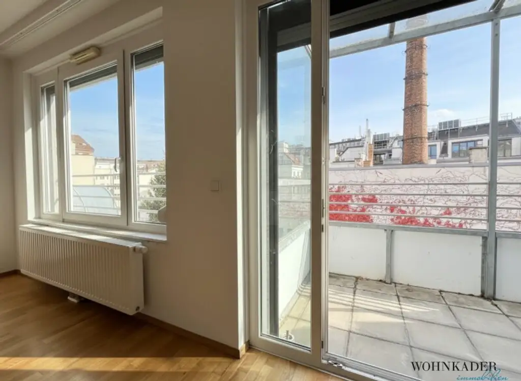 Moderne 3-Zimmer-Wohnung mit Loggia zum ruhigen Innenhof – Nähe Karmelitermarkt