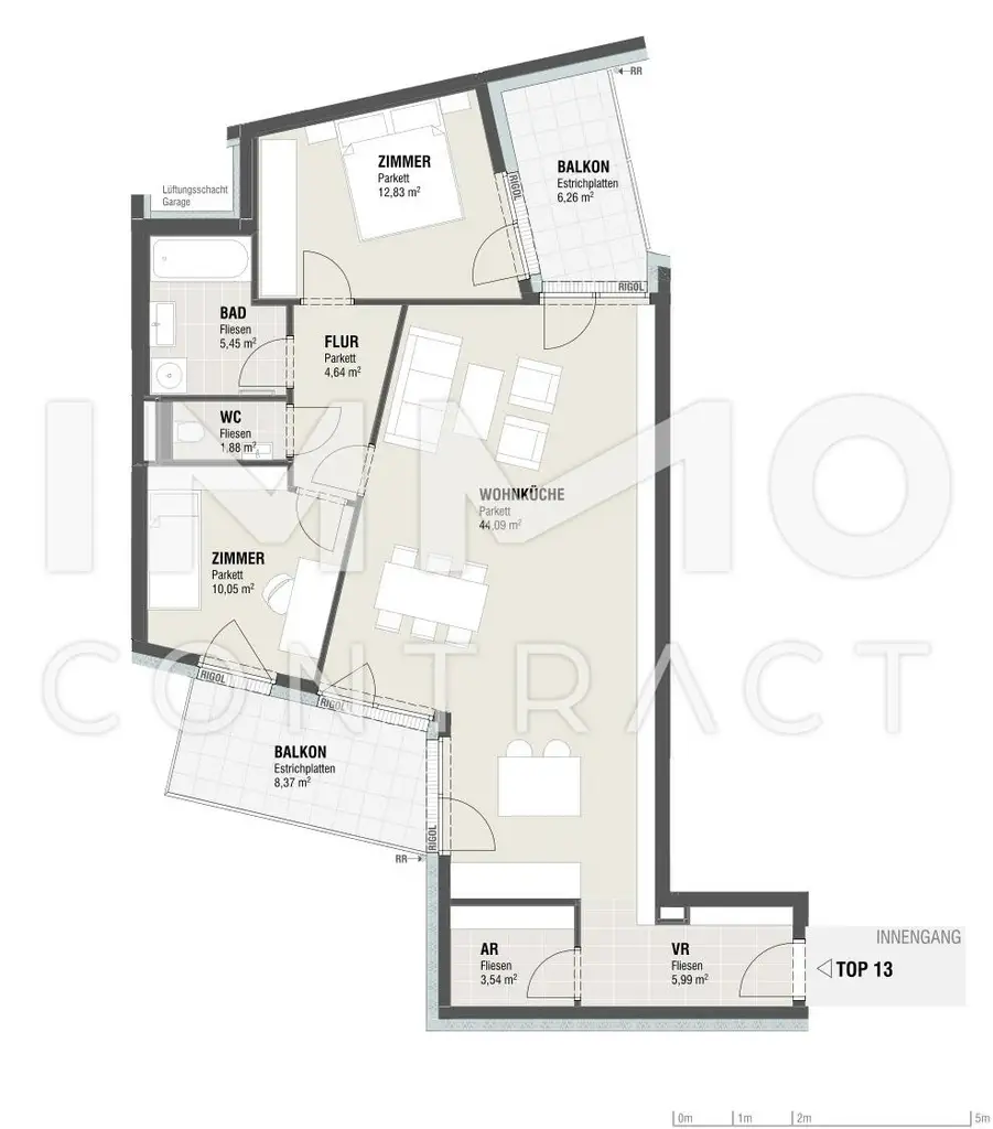 Eleganter Erstbezug - 2 Balkone - zum Wohlfühlen