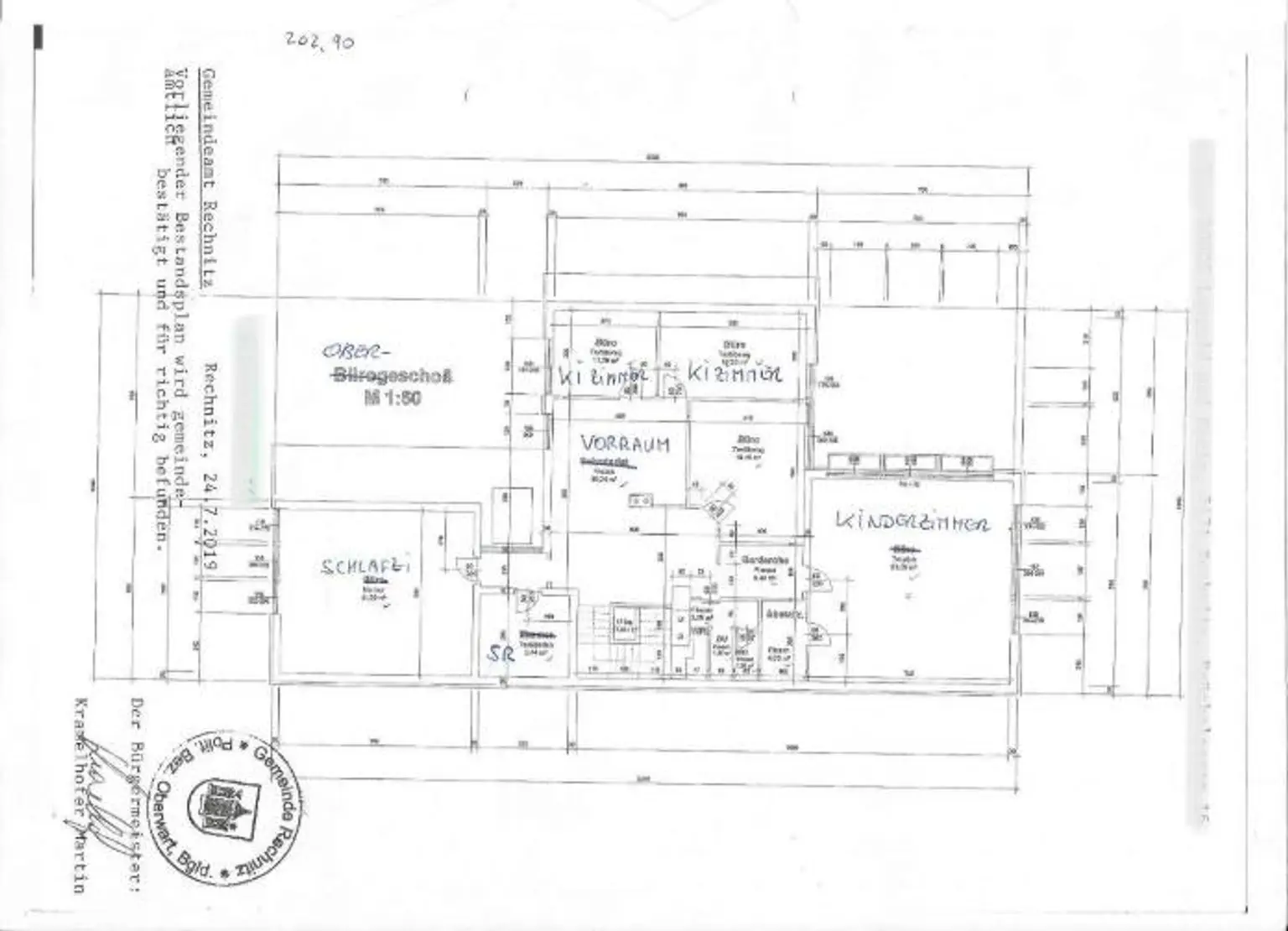 Rechnitz Grundriss OG