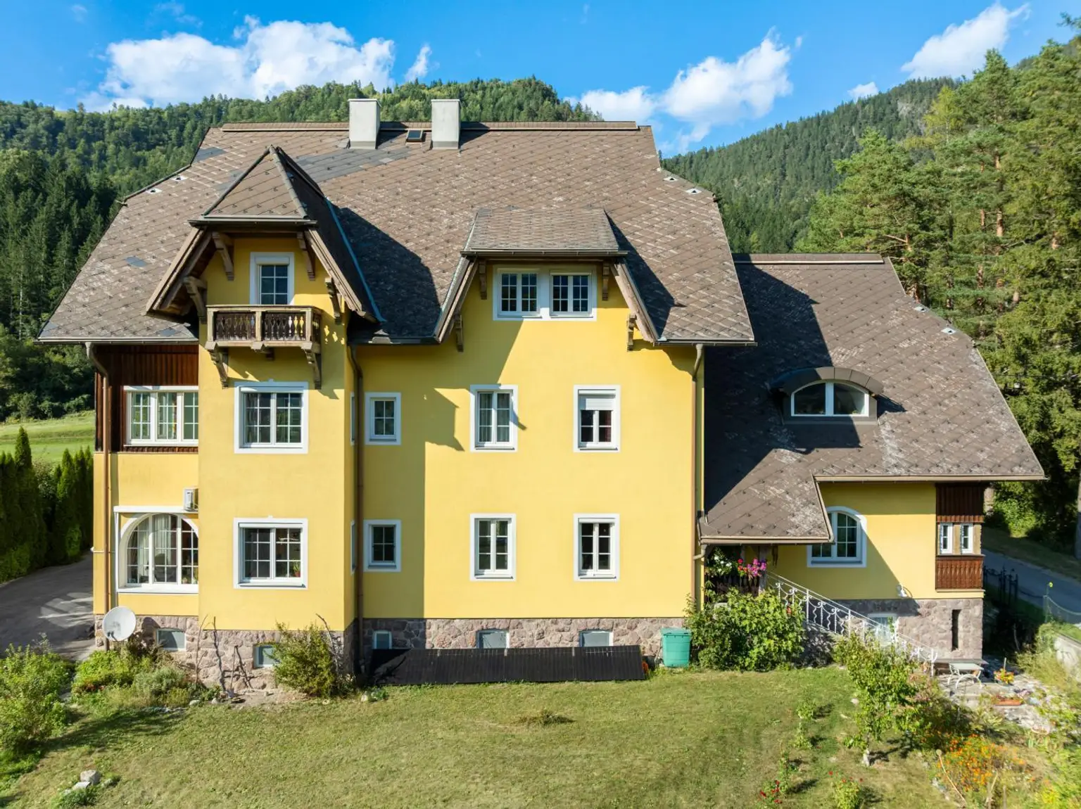 Sonnige Südfassade