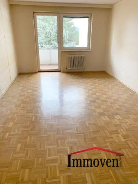 ICH BIN ZU KAUFEN - 3-Zimmerwohnung mit Balkon und Parkplatz in der Schwarzlackenau!