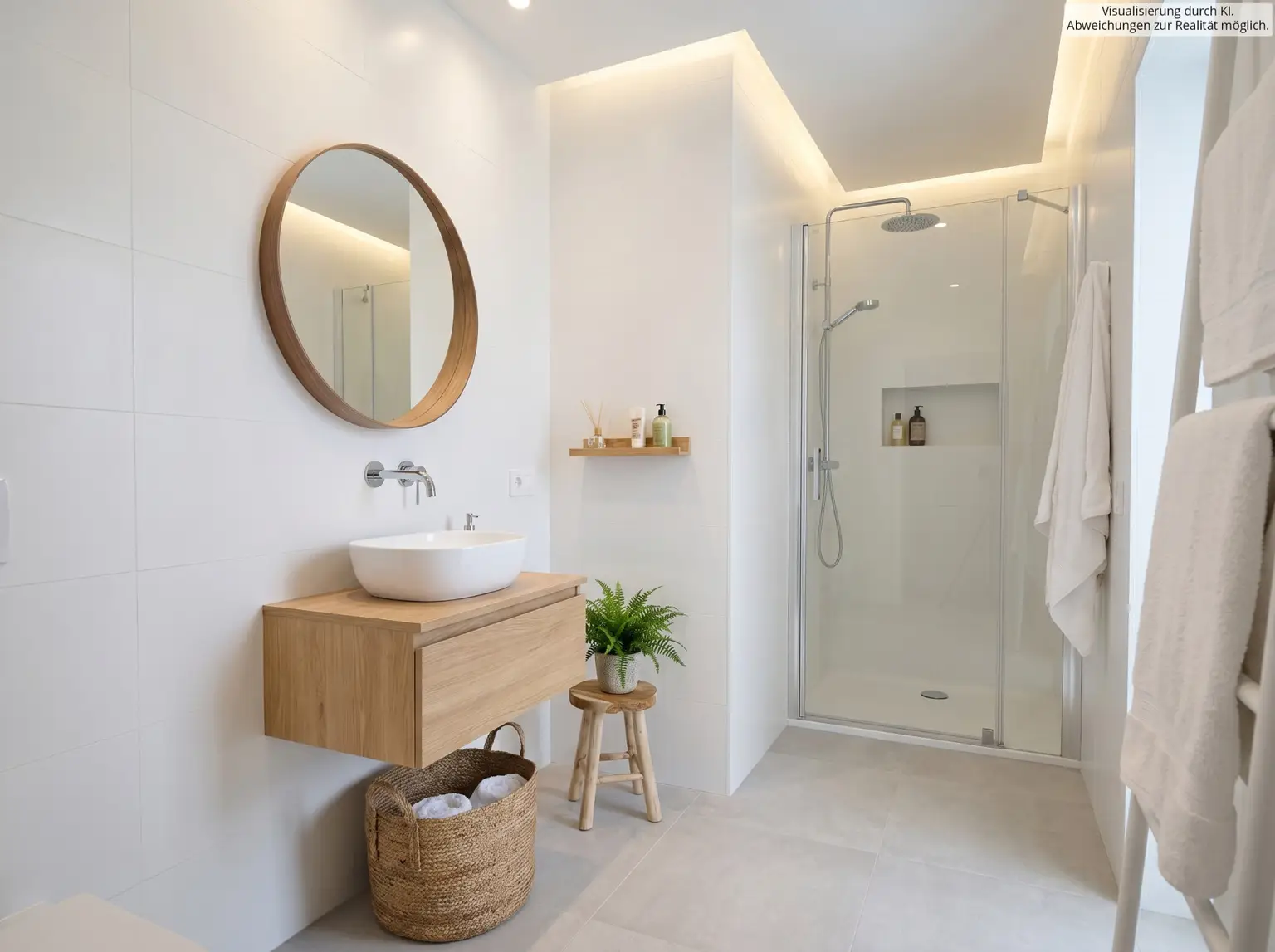 Badezimmer KI visualisiert