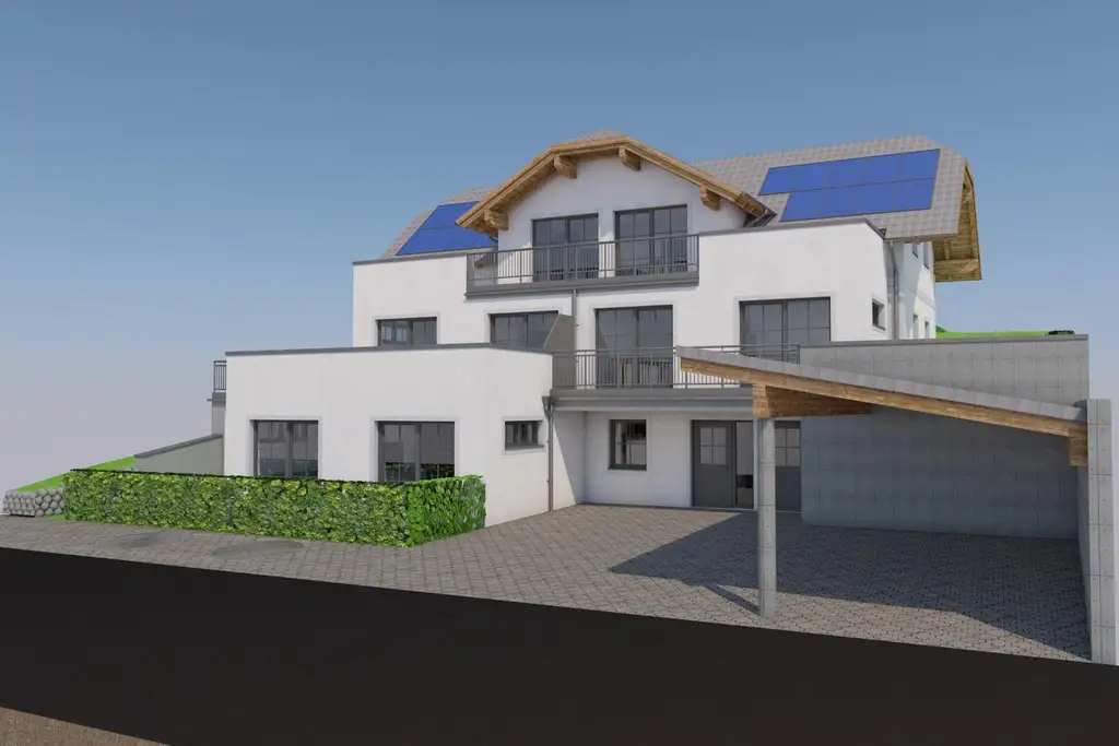 Neubau 3 Zimmer Wohnung mit XXL Terrasse, Garten & Carport