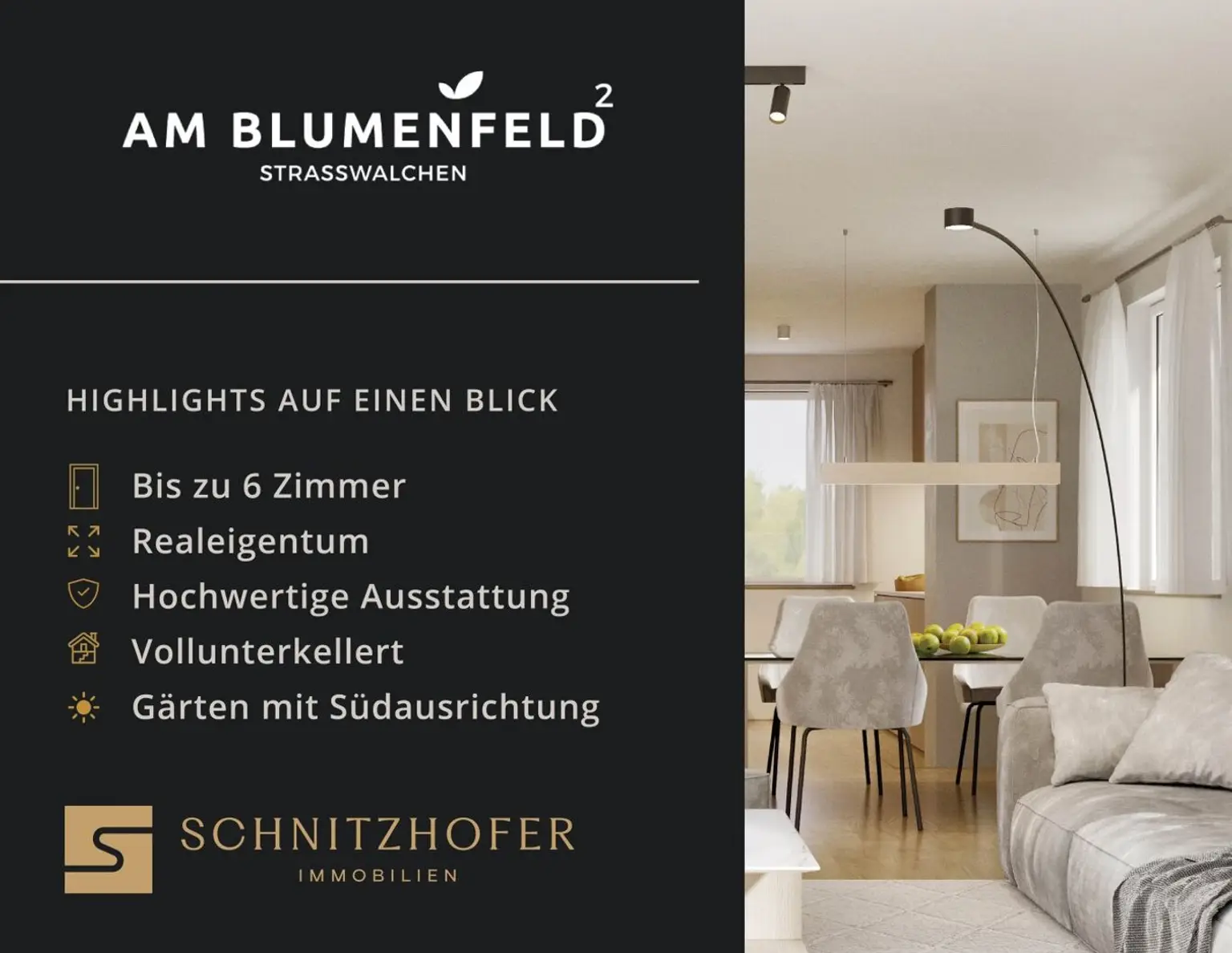 NEUBAU - Reihenhaus im Salzburger Flachgau mit Garten & Carport