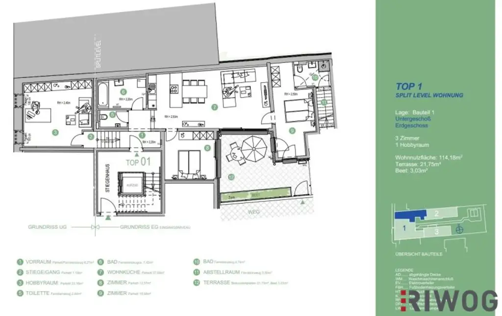 4-Zimmer mit SÜD-Terrasse mit hochwertiger Ausstattung in ehemlaigen Fuhrwerkhaus