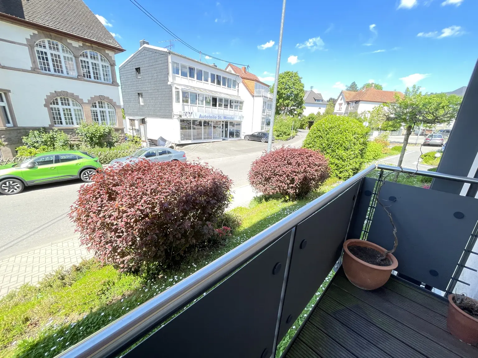 Blick vom Balkon