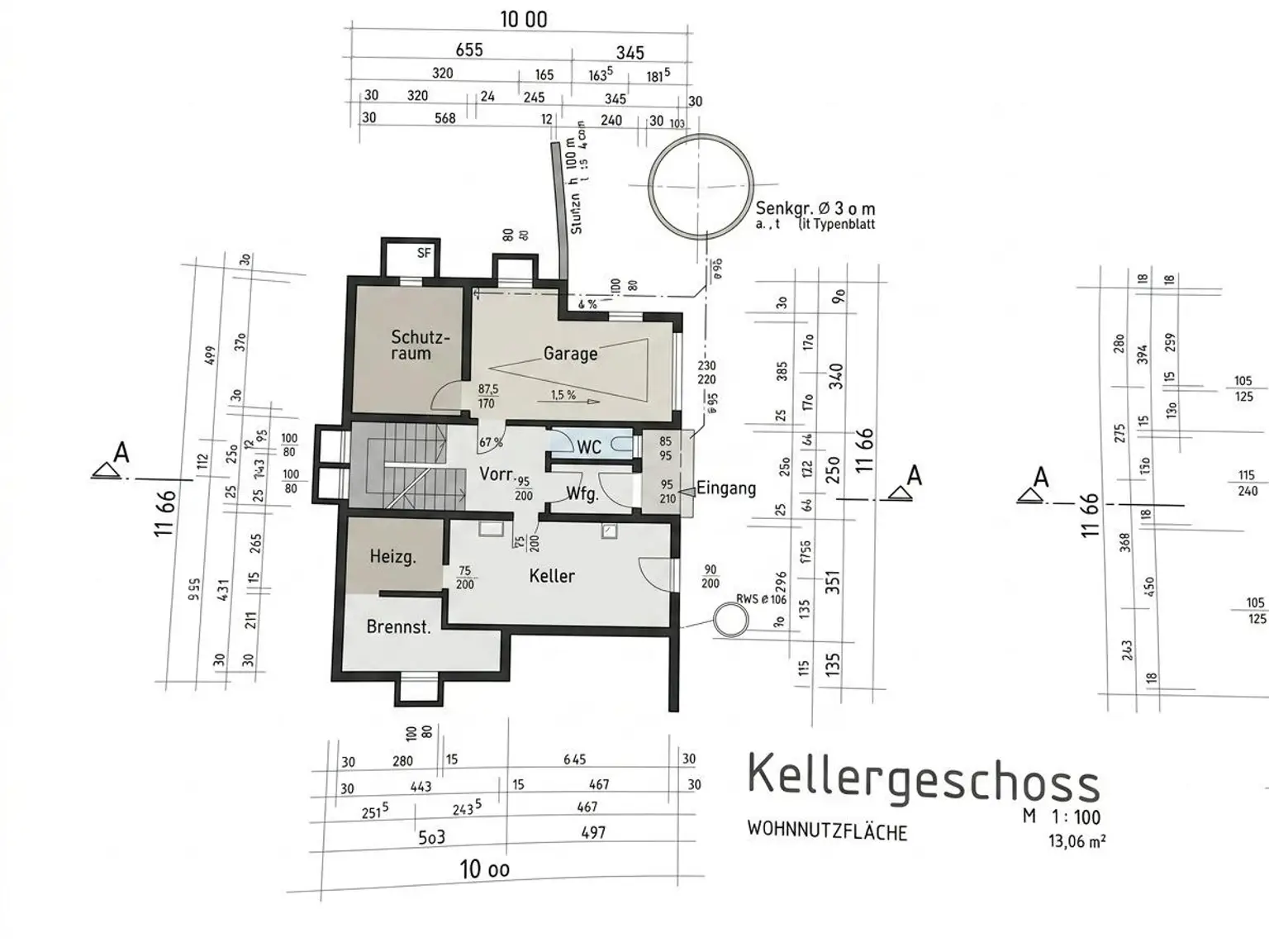 Grundriss Keller