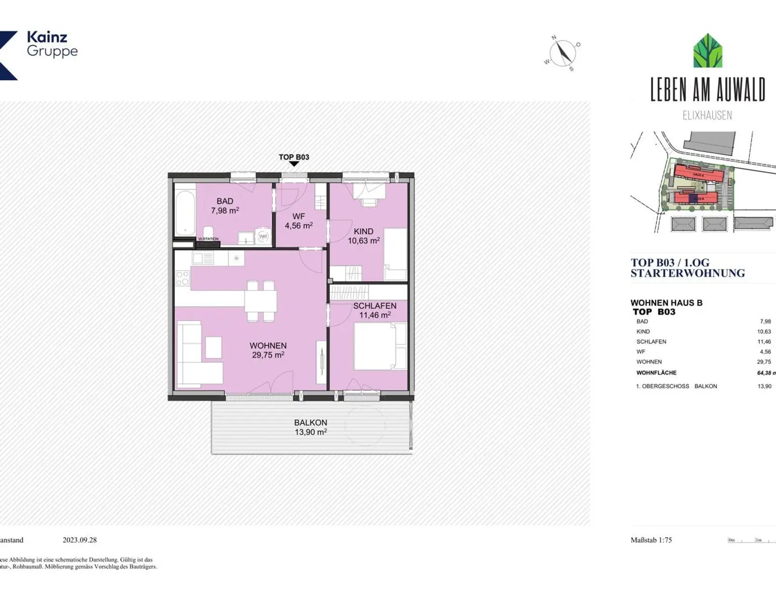 Willkommen in Ihrer neuen 3-Zimmer-Traumwohnung in Elixhausen!