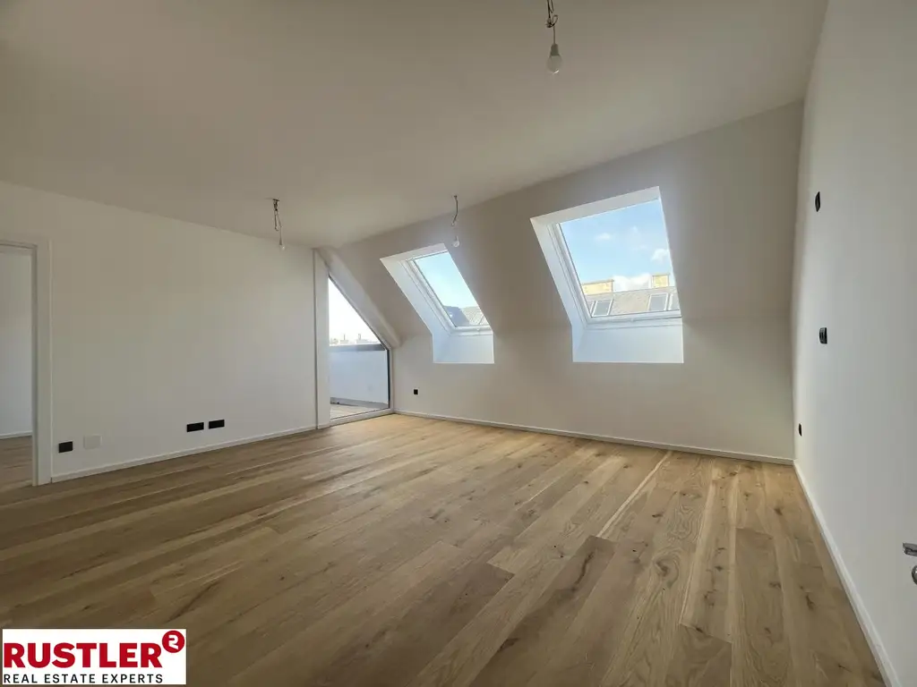 Top moderne Dachgeschosswohnung mit Terrasse & Fernblick | Erstbezug am Reinlpark