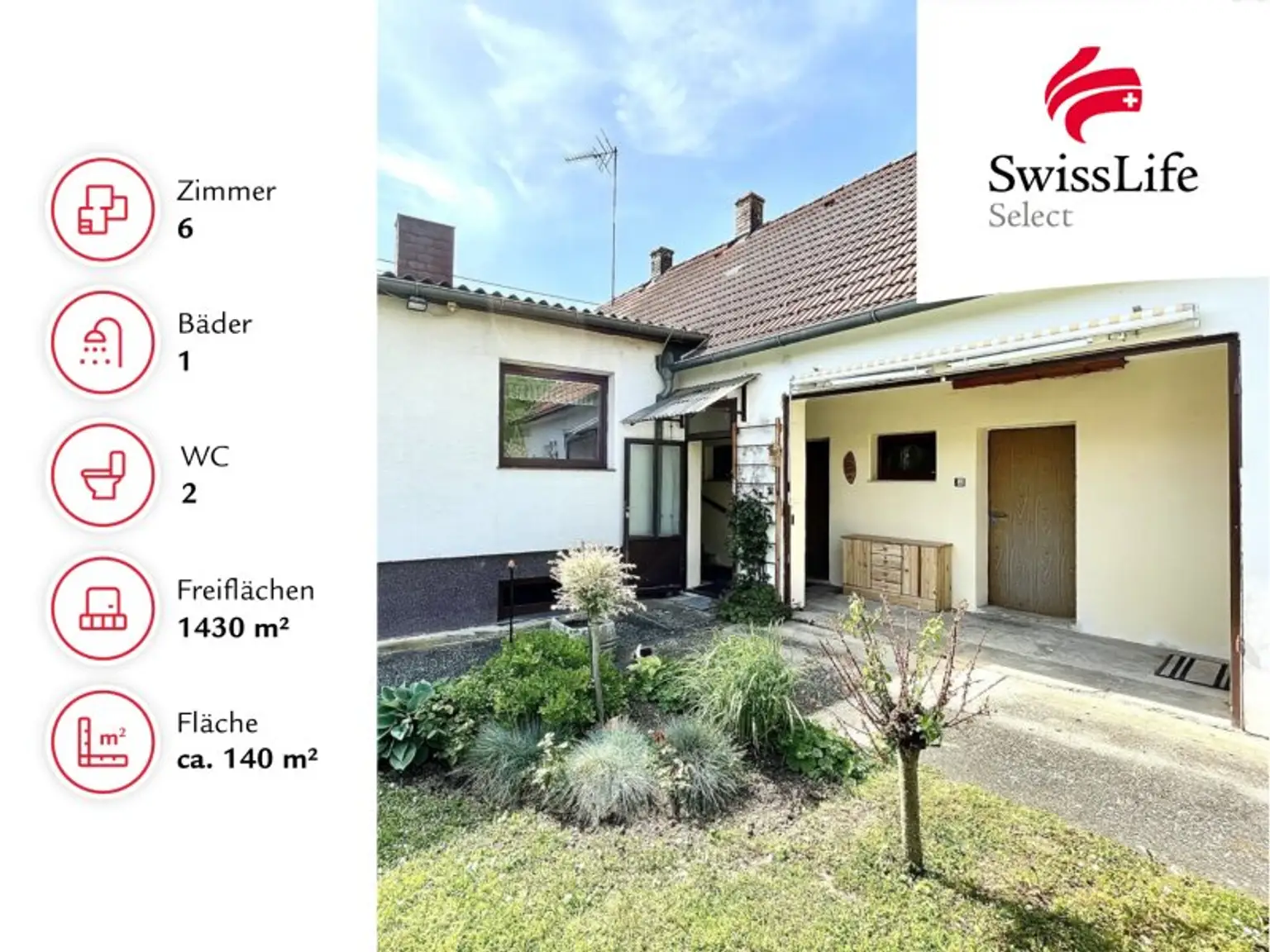 Gepflegtes Einfamilienhaus 4 Zimmer | Nebengebäude 2 Zimmer | Großer Garten | Schuppen und Werkstatt