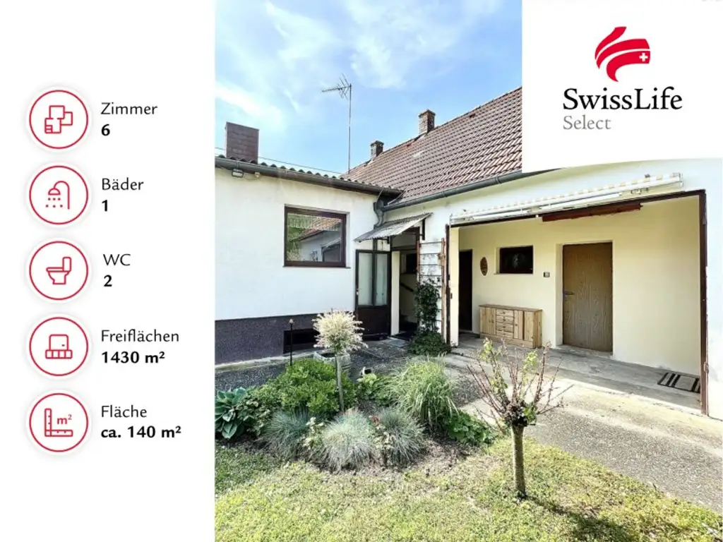 Gepflegtes Einfamilienhaus 4 Zimmer | Nebengebäude 2 Zimmer | Großer Garten | Schuppen und Werkstatt