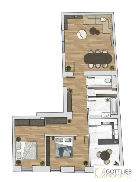 Bestlage beim Hamerlingplatz! Lichtdurchflutete 3-Zimmer-Altbau-Wohnung in saniertem Vorstadthaus inklusive zwei Garagenplätze