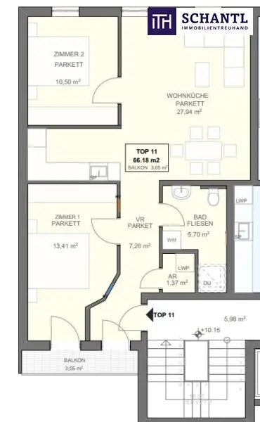 Eleganz im Herzen Hernals *** 3-Zimmer-Wohnung mit hochwertiger Ausstattung, Innenhofbalkon & Luftwärmepumpe– in einem generalsanierten Altbauhaus