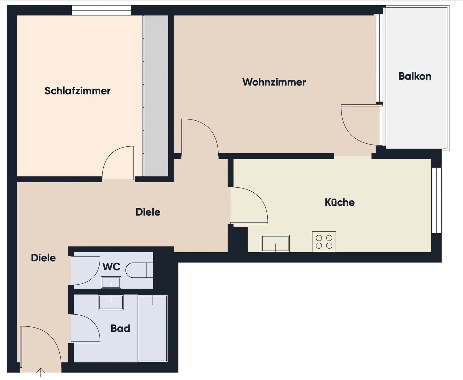 Grundrissplan ohne Maßstab