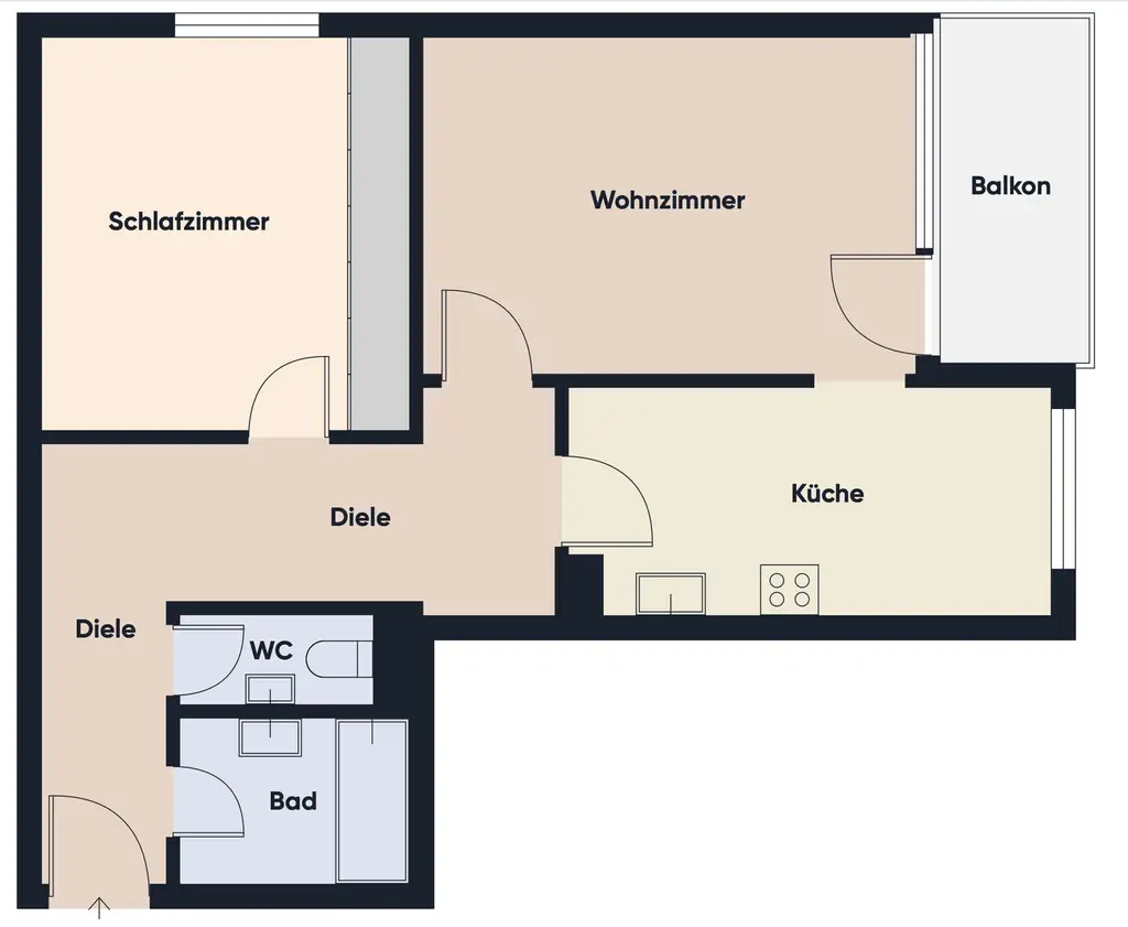 Grundrissplan ohne Maßstab