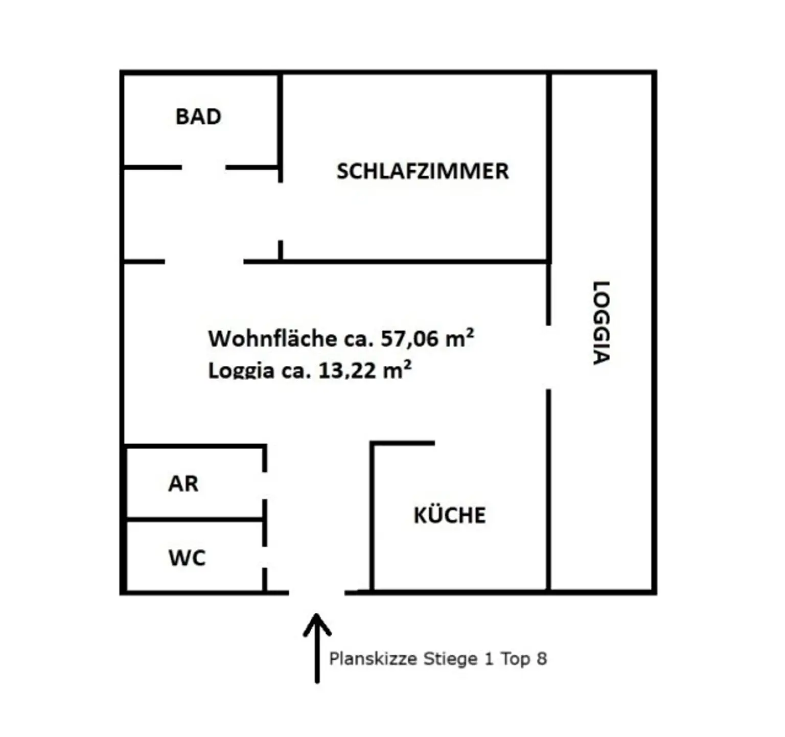 Charmante 2-Zimmer Wohnung mit Loggia im 23. Bezirk! Ideal für Pärchen!