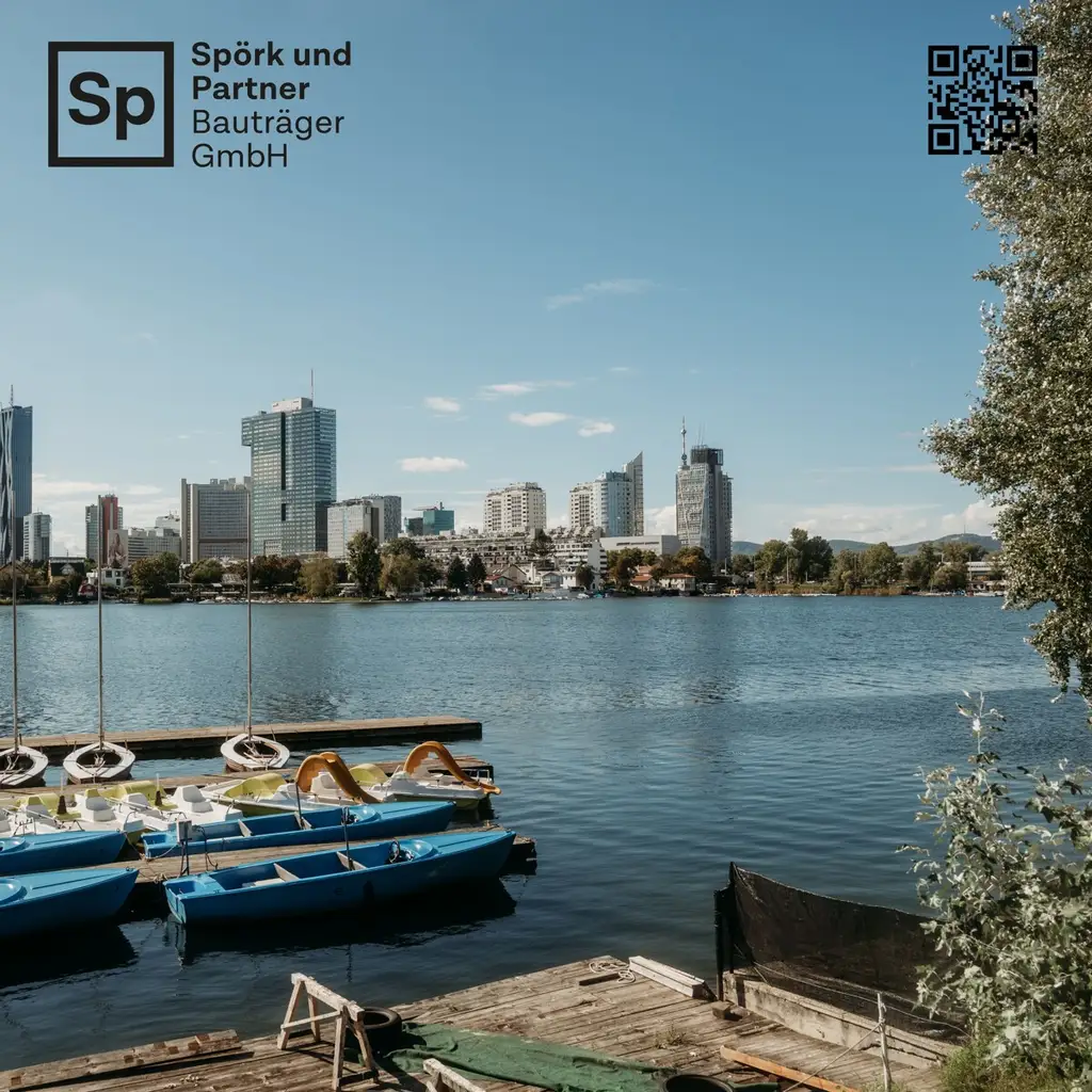 BESTLAGE ALTE DONAU – Dachgeschoss mit Terrasse – 1 Minute zur Alten Donau