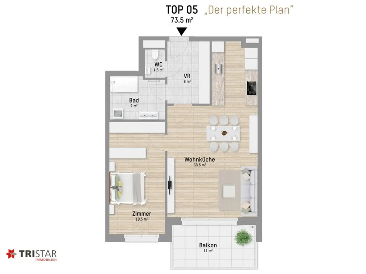 Moderne 2-Zimmer-Wohnung mit Terrasse in 1220 Wien – Ihr Erstbezug zum Traumpreis!