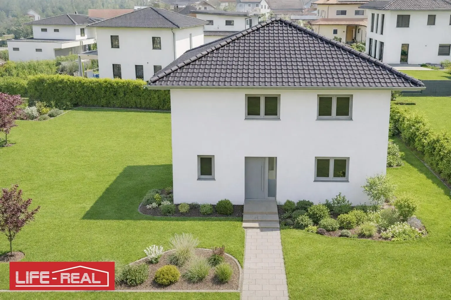 KI generiertes Außenbild, Gestaltungsvorschlag