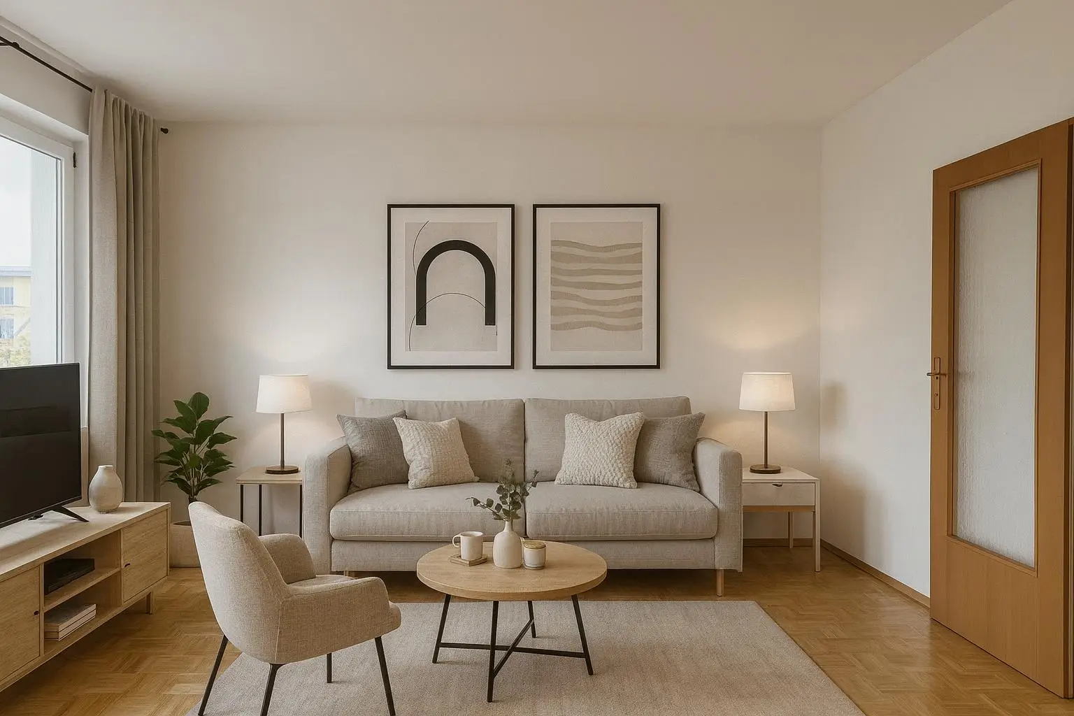 Wohnzimmer - Visualisation KI