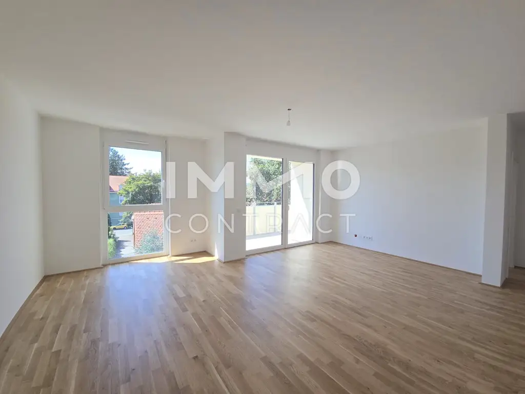 Erstbezug ab 01.10.2025: geförderte 3 Zimmer Wohnung mit Balkon in ruhiger und zentraler Lage - Puchstraße 34 - Top 21