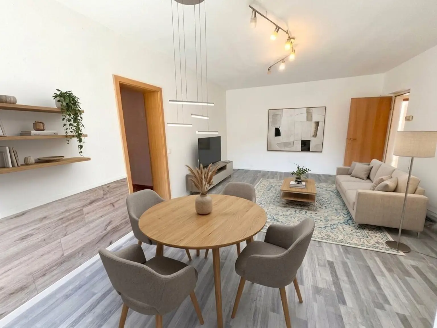 KI-Visualisierung - Wohn- und Esszimmer
