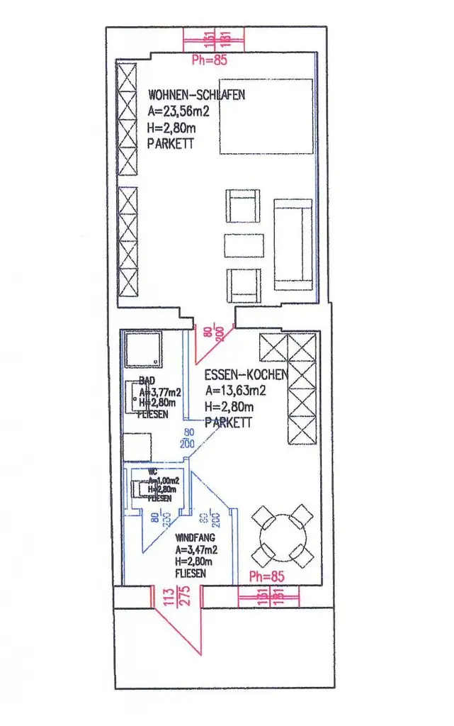 Kleinwohnung mit Küche! Carport kann angemietet werden!