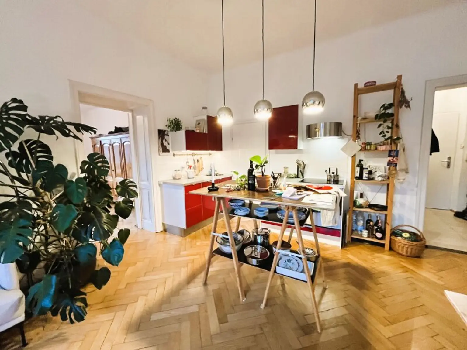 Küche mit Essbereich