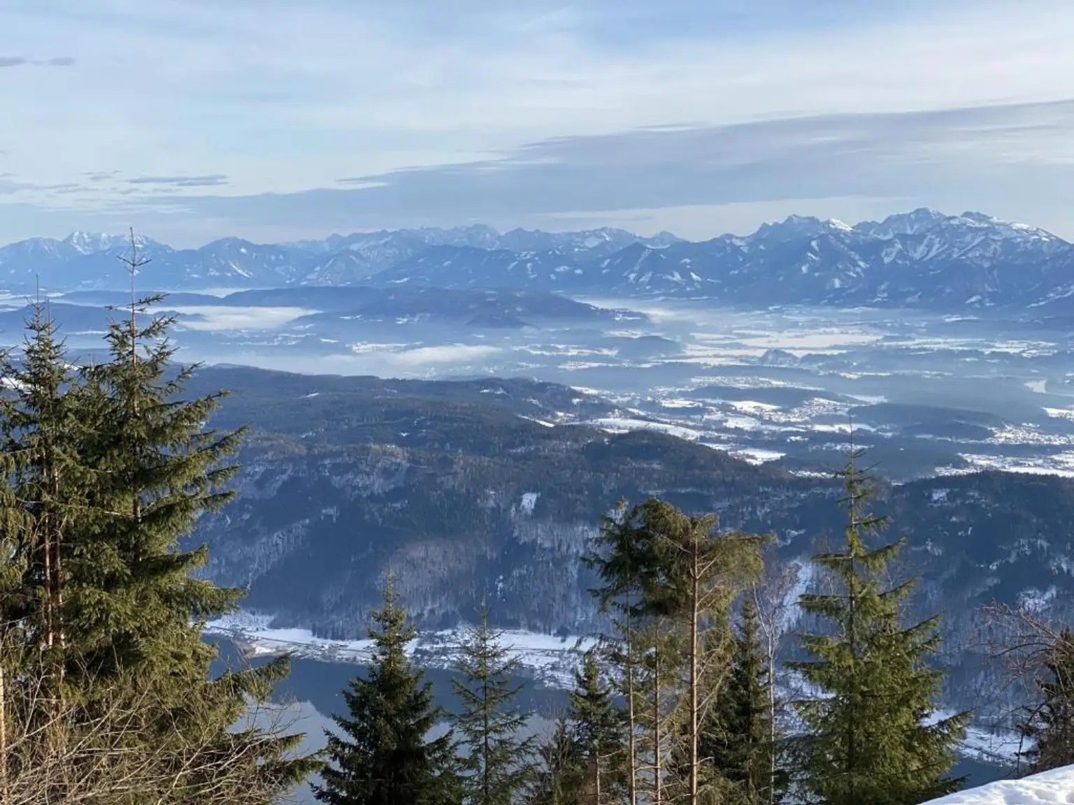 Ausblick von der Kanzelhöhe