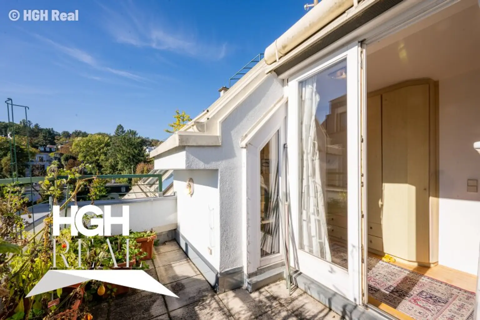 1190 Wien Döbling Lichtdurchflutete 5-Zimmer Dachgeschoß-Maisonette mit Panoramaterrassen und zwei Garagenplätzen
