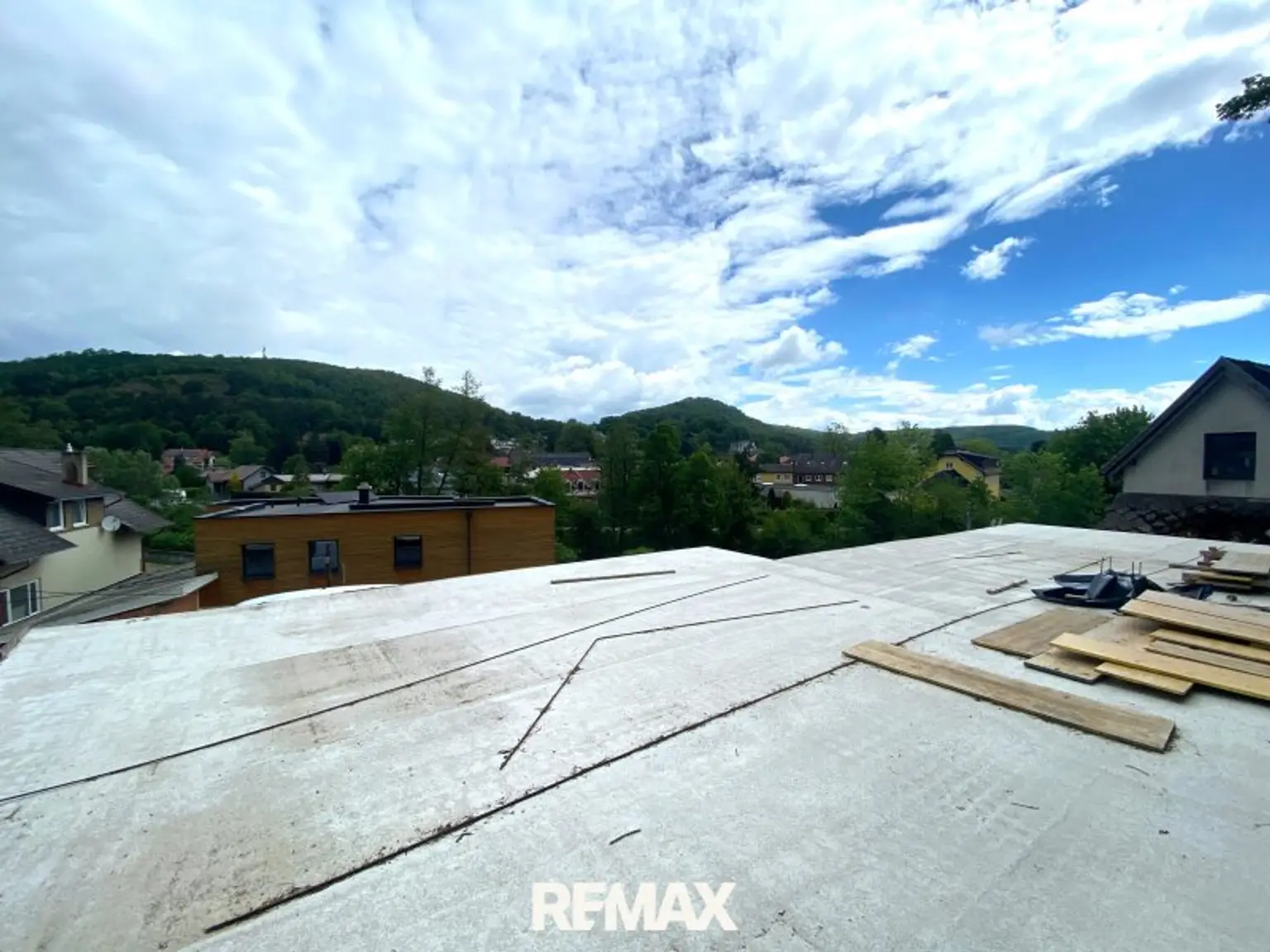 Ausblick vom künftigen Obergeschoß
