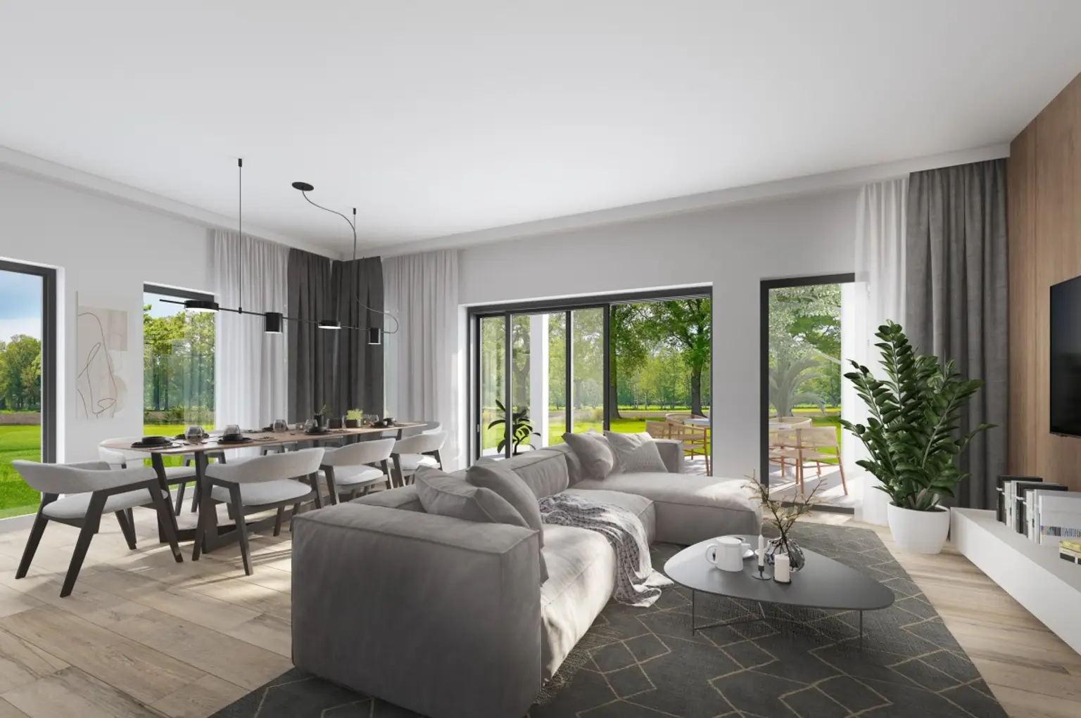 Wohnzimmer_ Haus 1 | ++ NEU AM MARKT ++ Baubeginn in Kürze – DOPPELHAUSPROJEKT | Prima Service Immobilien