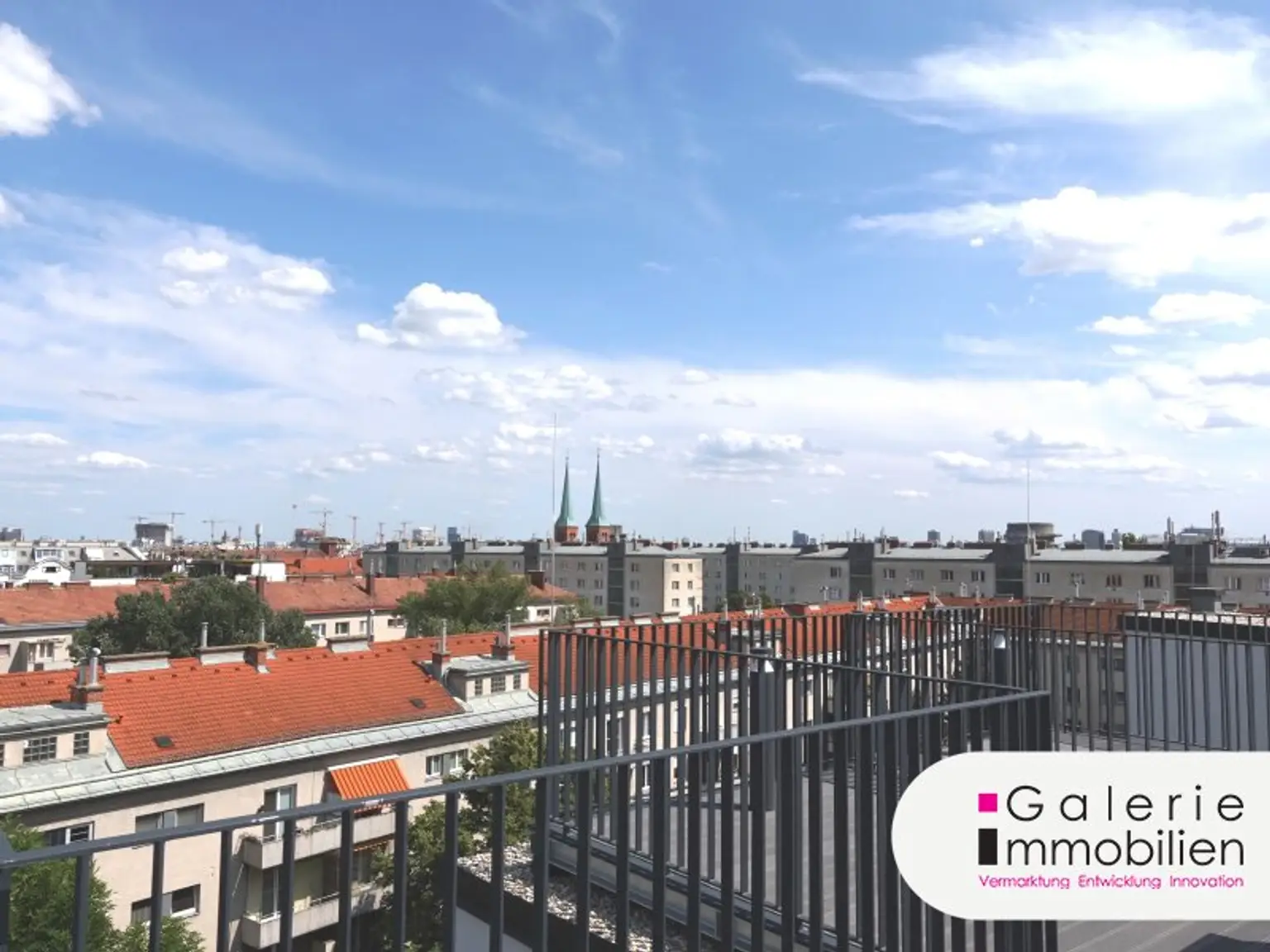 VIDEO: 360°-Ausblick auf Wien: Hochwertige 2-Zimmer-Wohnung mit Klima plus 2 private Dachterrassen!