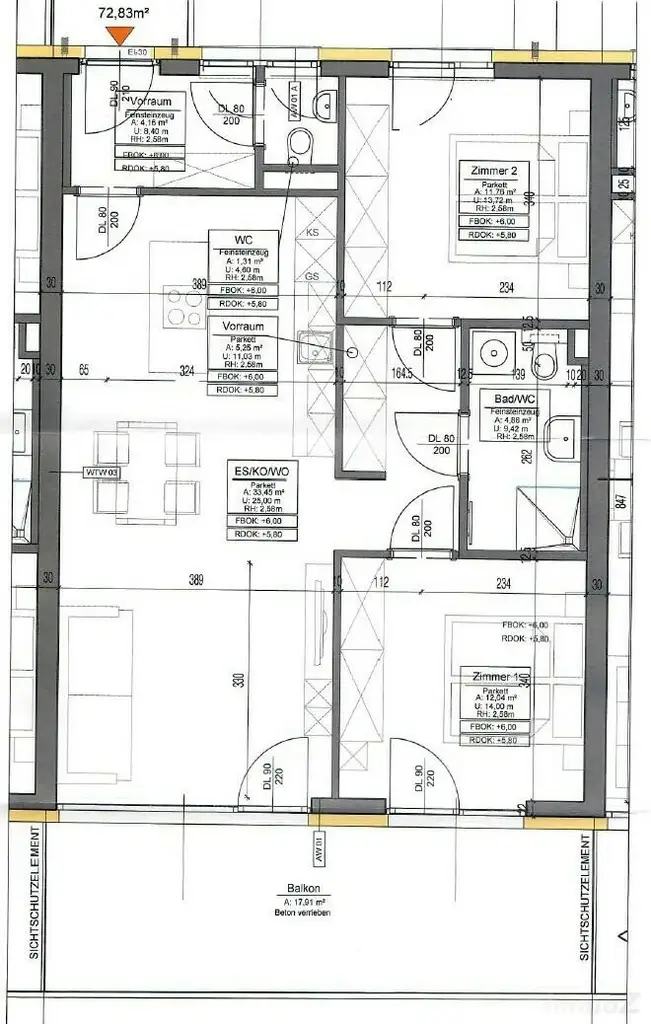Moderne 3-Zimmer-Eigentumswohnung mit Süd-Balkon in der Pirchäckerstraße