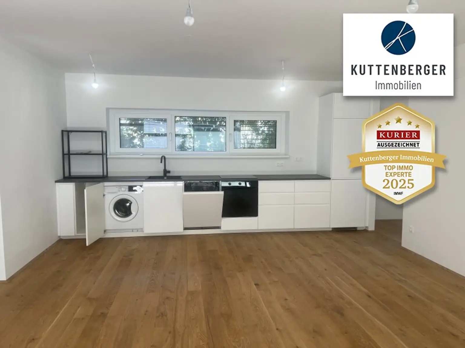 !!NEUBAU-DESIGNER-GARTENWOHNUNG - Alle drei Zimmer haben eigenen Ausgang zu Terrasse/Garten!!
