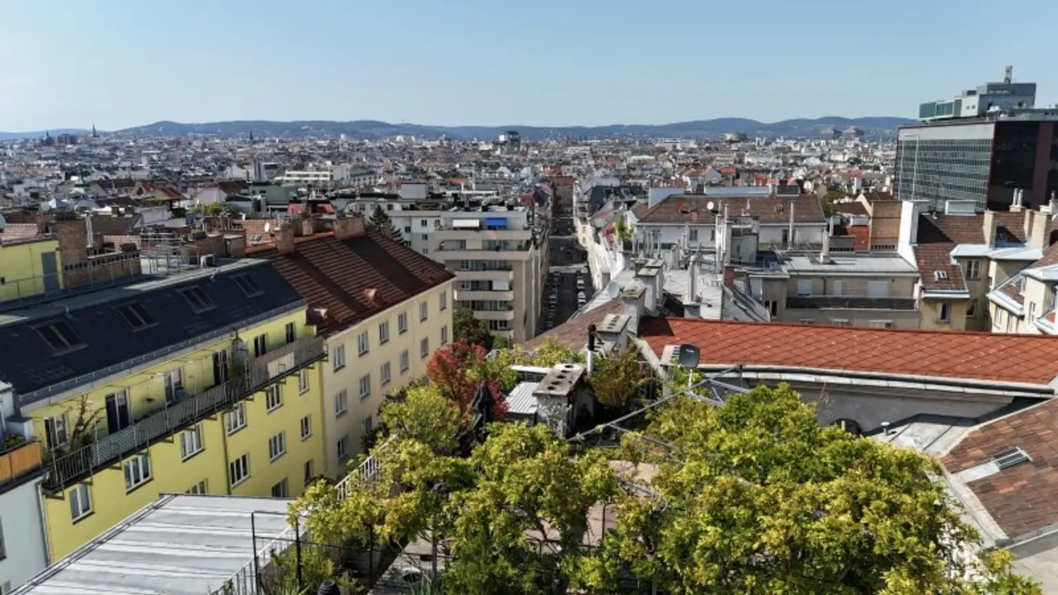 Ca. 55 m² Terrassen I grüner Dachgarten mit Blick über Wien I exklusives DG ohne Dachschrägen