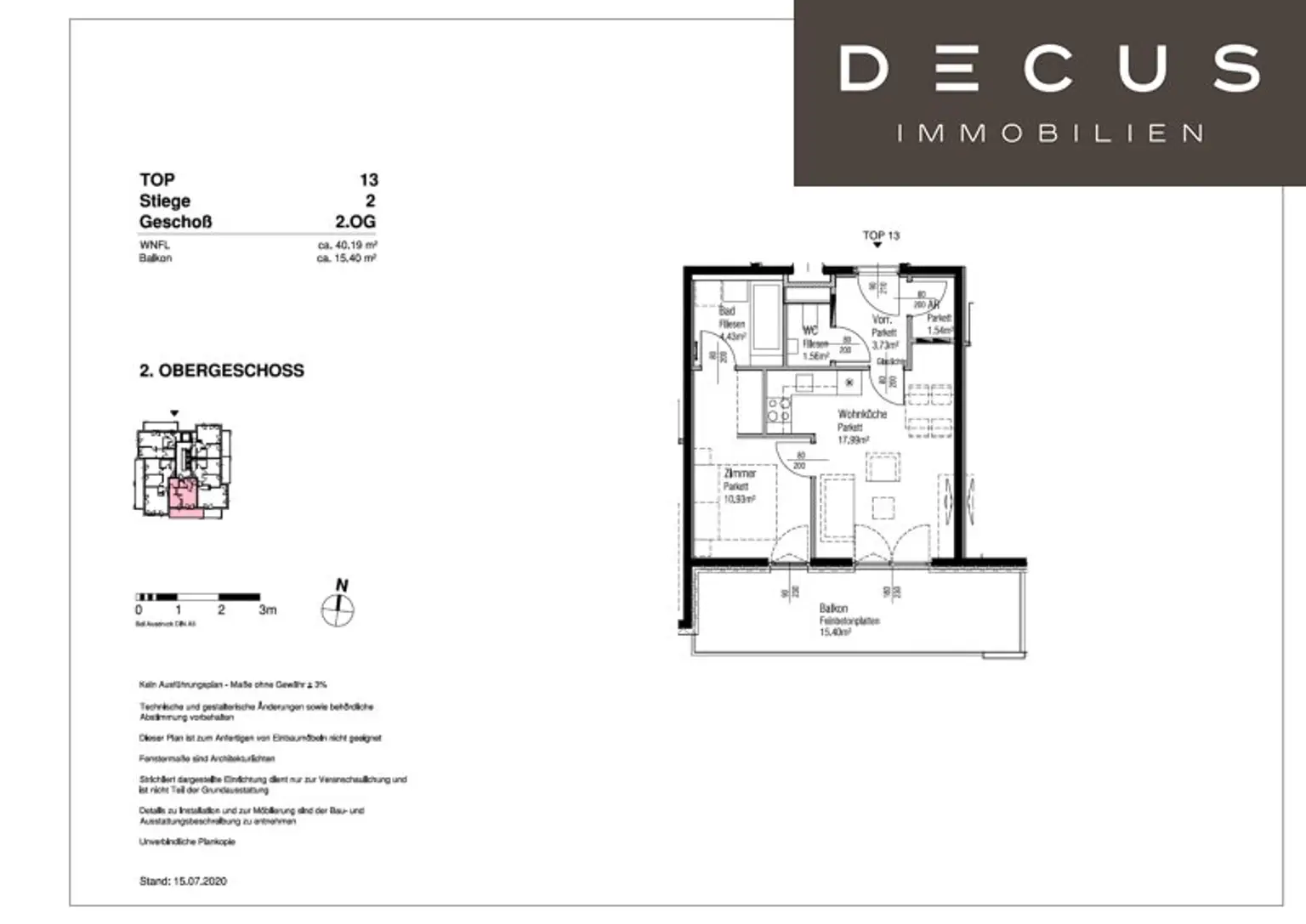 | AB FEBRUAR | 2 ZIMMER | 2. STOCK | 15 QM BALKON | NEUBAU | RICHTUNG SÜDEN |