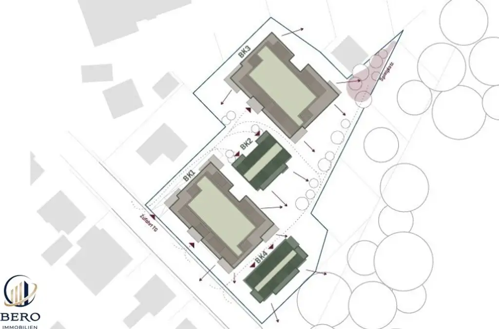 Nachhaltig errichtete Doppelhäuser und Wohnungen für anspruchsvolle Familien