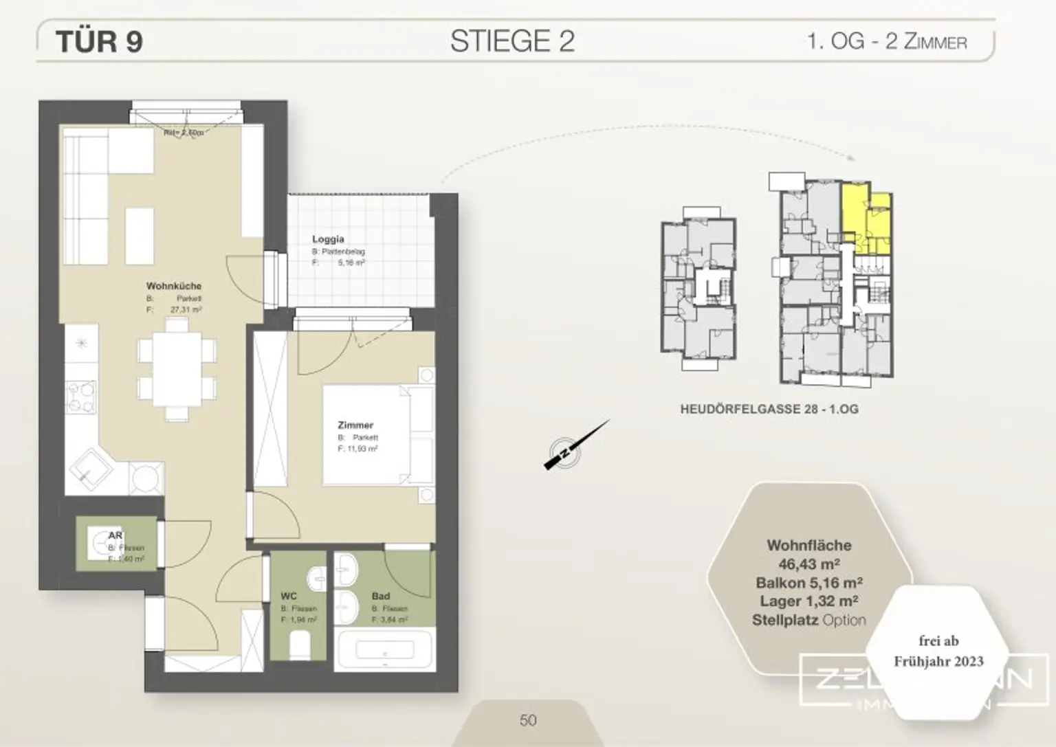 moderne 2-Zimmer Wohnung bei den Maurer Weingärten mit Pool | ZELLMANN IMMOBILIEN