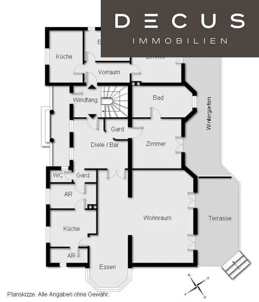 Plan Erdgeschoss