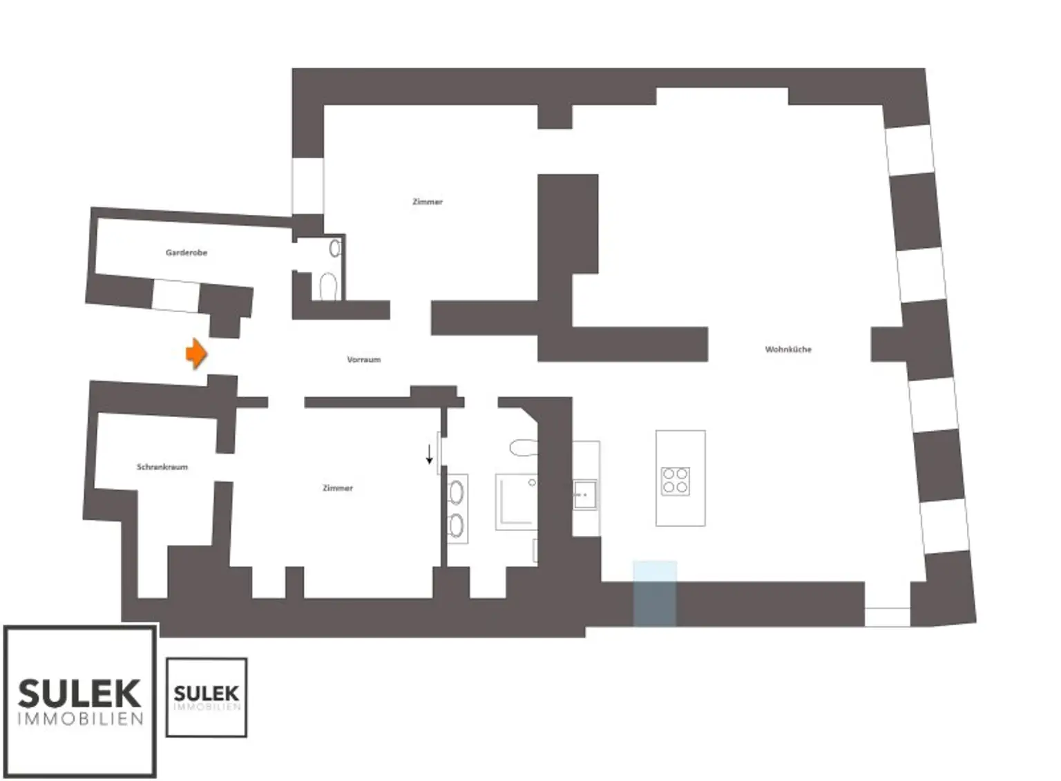 VIDEO-TOUR: traumhafte 3 Zimmer DG-Wohnung mit großem Wohnsalon in Bestlage * mit Blick zum Stephansdom *