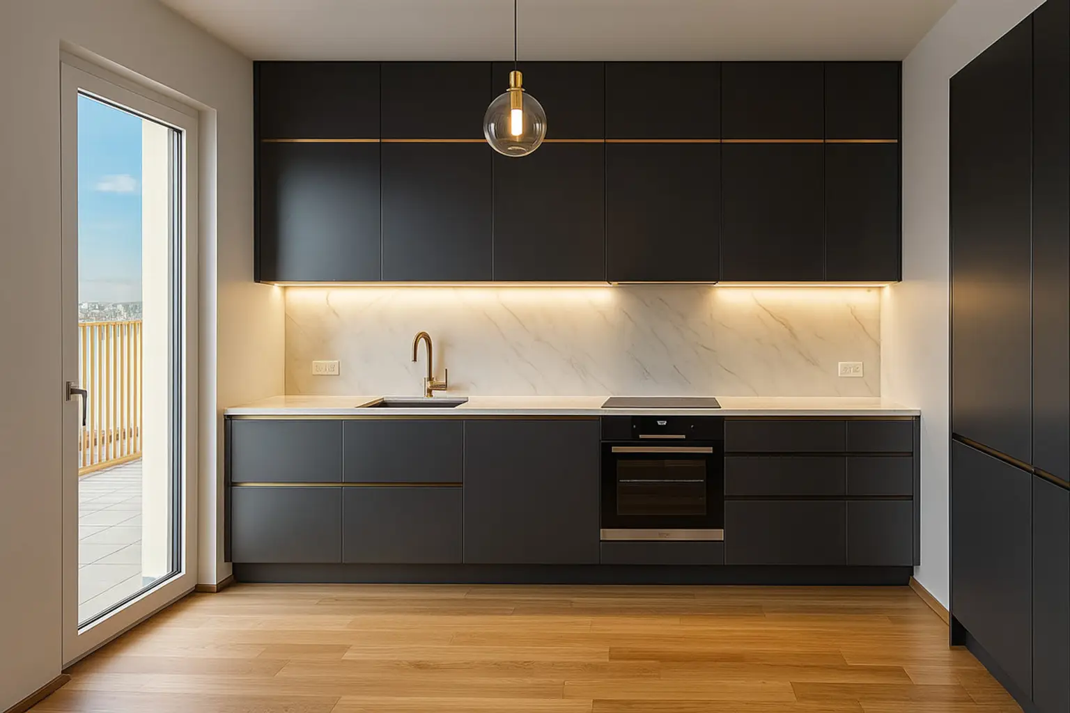 Neu und provisionsfrei! 3 Zimmer Wohnung mit Dachterrasse und Ausblick: Hirschfeld