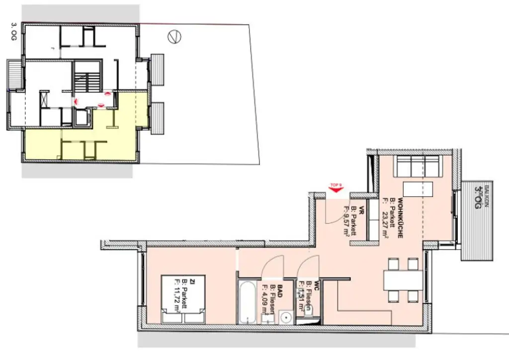 Helle moderne Wohnung bei U2-Stadlau/Bahnhof