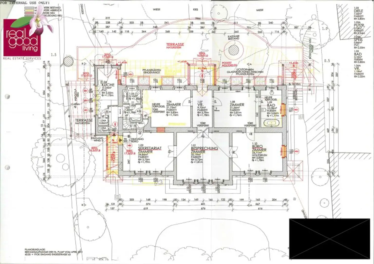 Prestige-Villa in Wien-Mauer – 15 Zimmer, 3.700 m² Gartenparadies, vielseitig nutzbar -Büro & Wohnen vereinbaren !!