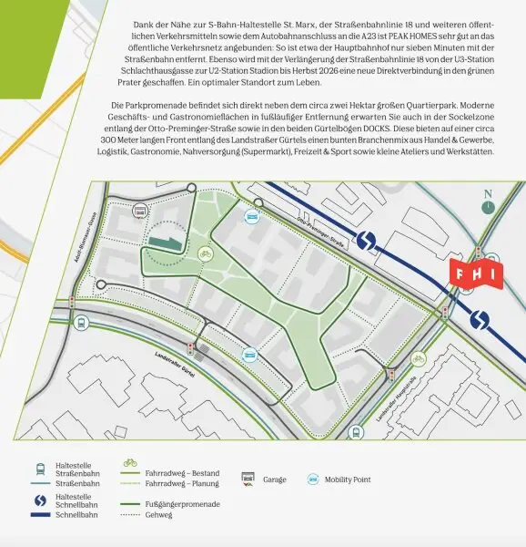 Energieeffizienter 59m² Terrassen-Erstbezug mit Erdwärme, Photovoltaik, Deckenkühlung u. weitläufiger Gemeinschaftsterrasse Nähe Schloss Belvedere